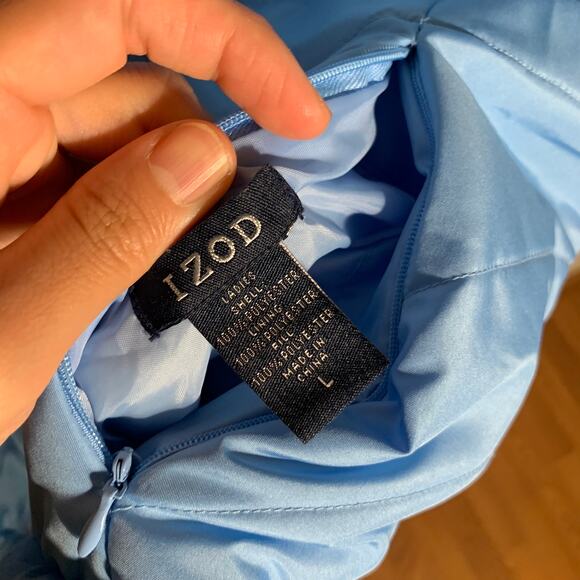 IZOD Women's Puffer Winter Blue Vest Size L - Picture 4 of 11